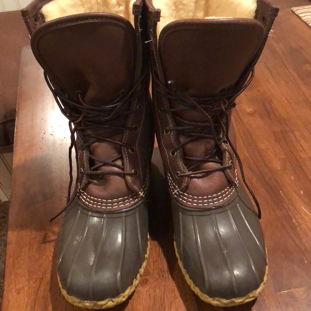 Shearling lined LLBean Boots